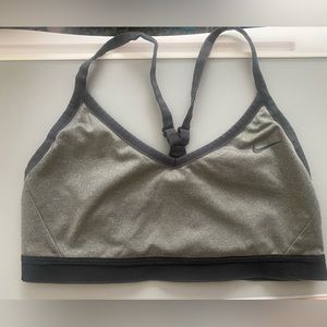 Nike gray sports bra